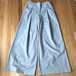 Grey wideleg pants